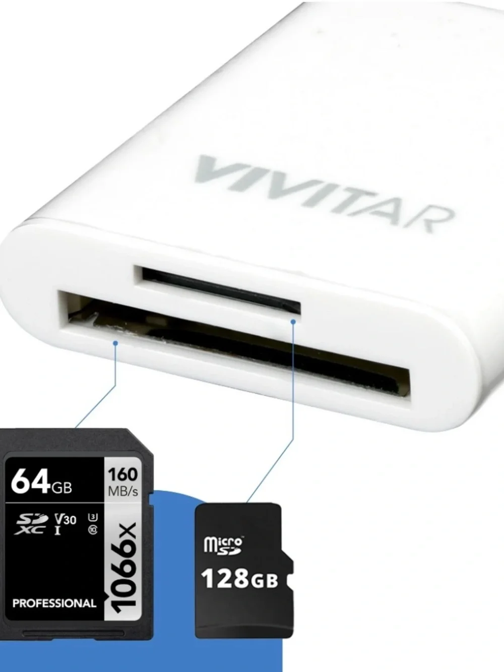 Vivitar iPhone SD Card Reader Lightning Adapter MOV4016